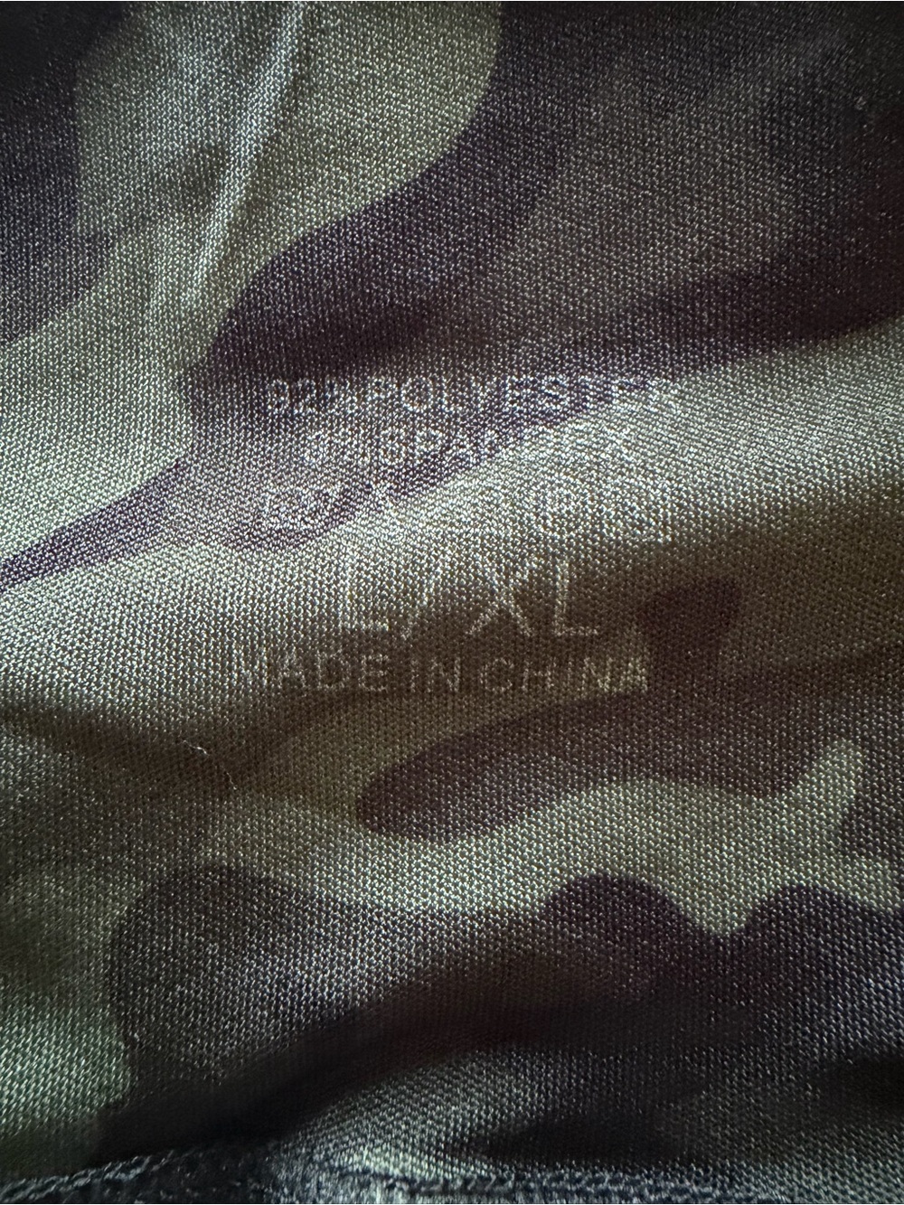 3/$20 Green Camo Leggings with Cargo Style Pockets - Picture 3 of 5
